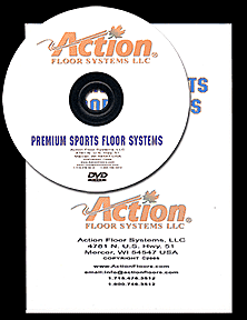 Action Floors Premium Sports Floor Systems DVD package