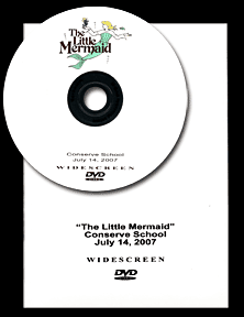 Conserve School stage production of The Little Mermaid  DVD package