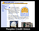 Peoples Credit Union web site design