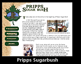 Pripps Sugarbush web site design